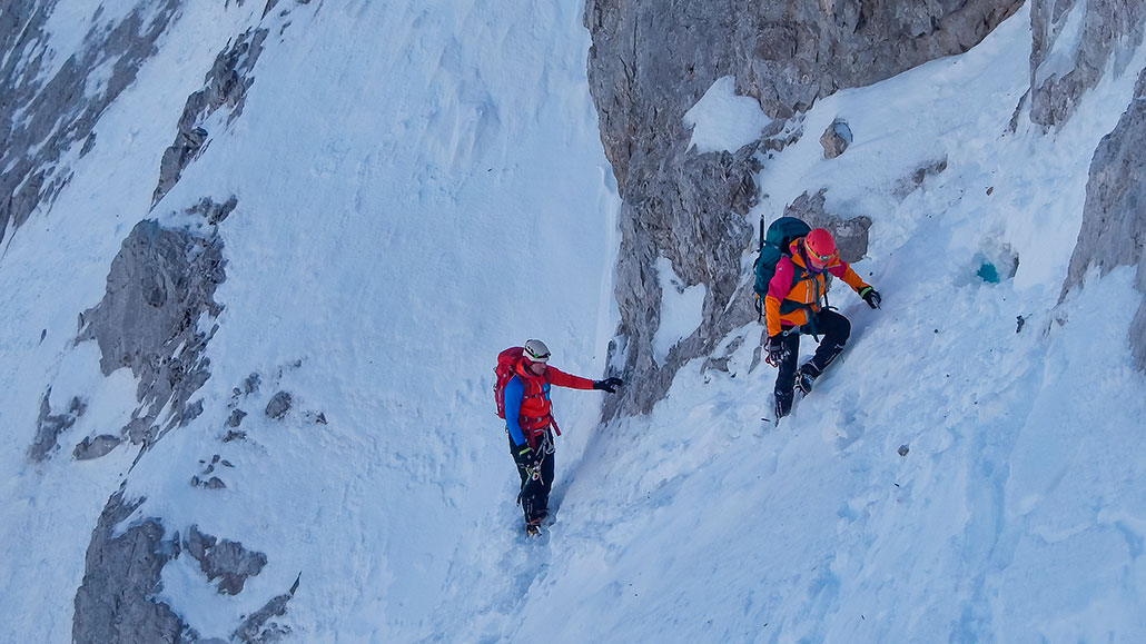 Escaladas invernales Caliza Guías